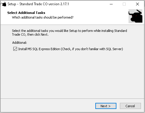 Selecting MS SQL Installation