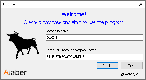 Creating a new database