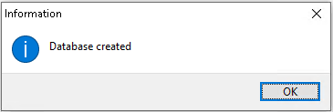 Database created
